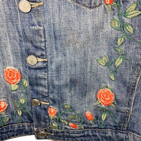 BLANK NYC Embroidered Tiger Trucker Jean Jacket - Picture 8 of 8